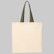 Economical Tote with Contrast-Color Handles