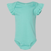 Infant Flutter Sleeve Baby Rib Bodysuit