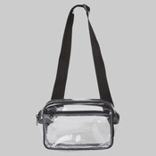 Clear Stadium 2-Pocket Fanny Pack/Crossbody Bag