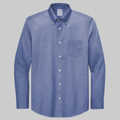 Tall Wrinkle Free Stretch Pinpoint Shirt