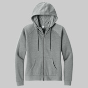 Women's Organic CVC Fleece Full Zip Hoodie