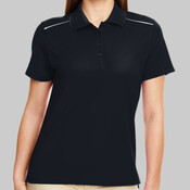 Women's Radiant Performance Piqué Polo with Reflective Piping