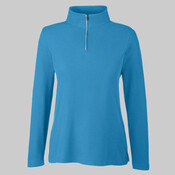 Women's Fusion ChromaSoft™ Pique Quarter-Zip Pullover