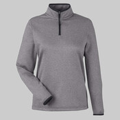 Women's Venture Heathered Stripe Quarter-Zip Pullover