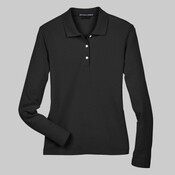 Women's Pima Piqué Long Sleeve Polo