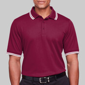 Men's CrownLux Performance® Plaited Tipped Polo