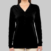 Women's Perfect Fit™ Y-Placket Convertible Sleeve Knit Top