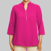Women's Perfect Fit™  Three-Quarter Sleeve Crepe Tunic