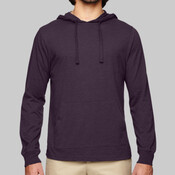 Unisex Eco Jersey Pullover Hooded Long Sleeve T-Shirt