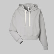 Women's Vintage Oversized Cropped Hooded Sweatshirt