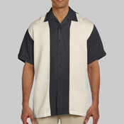 Men's Two-Tone Camp Shirt