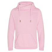 Cross Neck Hooded Sweatshirt