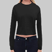 Women's Long-Sleeve Crop Boyfriend T-Shirt