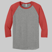 Unisex Premium Blend Combed Ring Spun 3/4 Sleeve Raglan