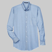 Men's Crown Collection® Banker Stripe Woven Dress Shirt