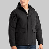 Highland Quilt-Lined Micro-Duck Hooded Jacket