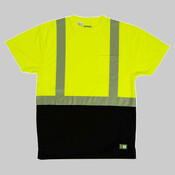 Hi-Vis Class 2 Color Blocked Pocket T-Shirt