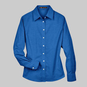 Women's Long Sleeve Oxford Dress Shirt