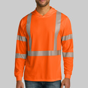 Ansi 107 Class 3 Long Sleeve Segmented Tape Hooded Tee