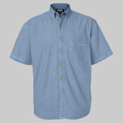 Men's Denim Short Sleeve Shirt