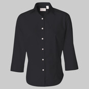 Women's Three-Quarter Sleeve Baby Twill Shirt