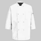 Button Chef Coat with Thermometer Pocket