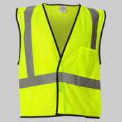Economy Single Pocket Hook-and-Loop Mesh Vest
