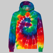 Youth Multi-Color Swirl Hooded Tie-Dyed Sweatshirt