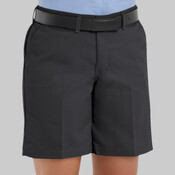 Women's Plain Front Shorts, 8 Inch Inseam