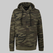 Men's Camo Full-Zip Hooded Sweatshirt