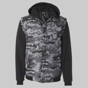 Men's Nylon Vest with Fleece Sleeves