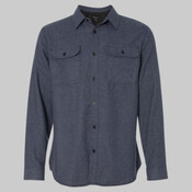 Men's Solid Flannel Shirt