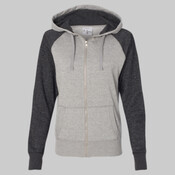 Women’s Glitter French Terry Full-Zip Hooded Sweatshirt