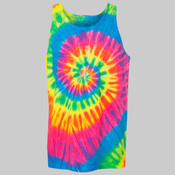 Multi-Color Spiral Tie-Dyed Tank Top