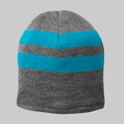 Fleece Lined Striped Beanie Cap