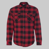 Men's Quilted Flannel Shirt Jacket