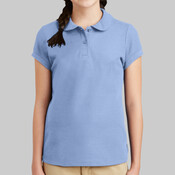 Girls Silk Touch Peter Pan Collar Polo