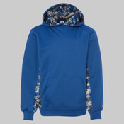 Youth Digital Camo Colorblock Performance Fleece Hooded Sweatshirt