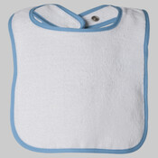Infant Contrast Trim Terry Bib