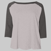 Curvy Collection Women's Baseball Three-Quarter Sleeve Tee