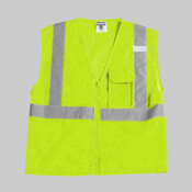 Clear ID Vest with Zipper Closure