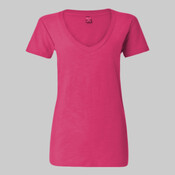 Women's V-Neck Slub T-Shirt