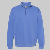 Garment-Dyed Quarter Zip Sweatshirt