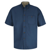 Short Sleeve 100% Cotton Dress Shirt