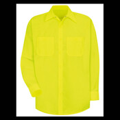 Enhanced Visibility Long Sleeve Work Shirt - Tall Sizes