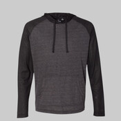 Unisex Yarn-Dyed Hooded Raglan T-Shirt