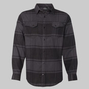 Snap Front Plaid Flannel Shirt