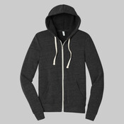Unisex Triblend Sponge Fleece Full Zip Hoodie