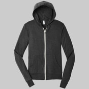 Unisex Triblend Full Zip Lightweight Hoodie
