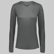 Women's Attain Wicking Long Sleeve V-Neck T-Shirt